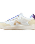 Munich Legit 100 8908100 Sneakers Donna Bianco-Viola Pelle Vitello Vista Laterale Interno
