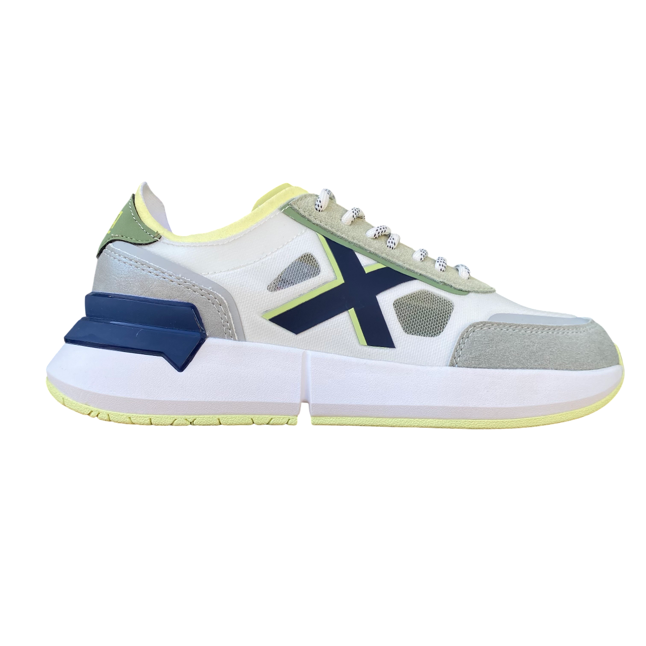 Munich scarpa sneakers da uomo Versus LS 4173 104 bianco-verde-blu