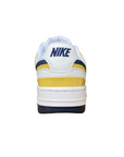 Retro delle sneakers Nike Gamma Force HJ5997-101 bianco-giallo con dettaglio tallone e logo Nike
