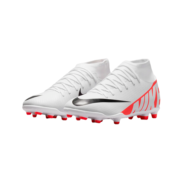 Nike scarpa da calcio da ragazzo Superfly 9 Club FG/MG DJ5959-600 crimosi-bianco-nero