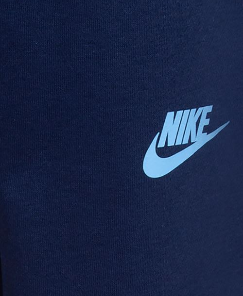 Nike tuta felpa girocollo e pantalone da ragazzo Sense of Adventure 86L947-U90 celeste-blu