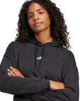 Adidas Felpa da donna cappuccio Essentials Small Logo Feel Cozy JN1861 nero