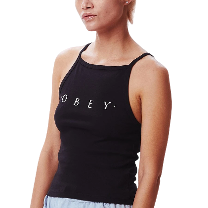 Obey Bebito Ava Cropped Tank 266831896 black