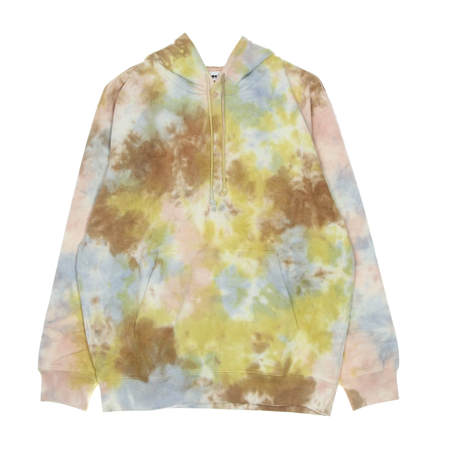 Obey Felpa Mini Bold Recycled Tie Dye Hood 112470140 toffee multi