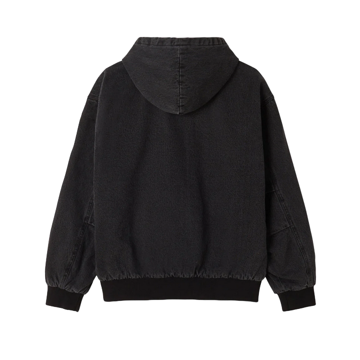 Obey giubbotto da adulto con cappuccio Wiltern 121800573 nero sbiadito