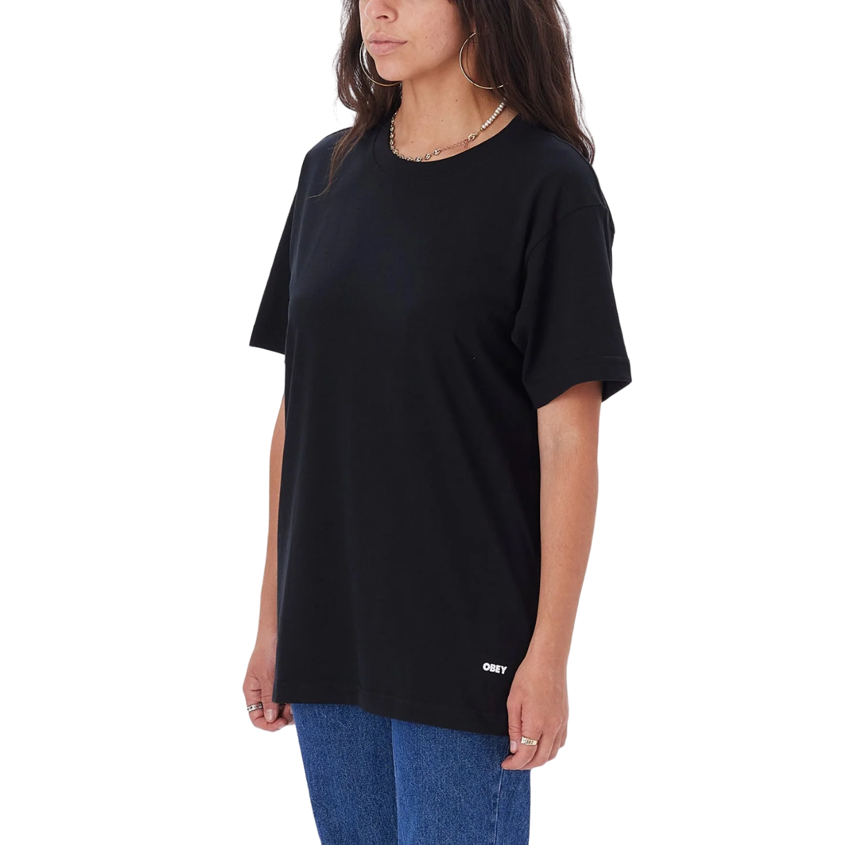 Obey maglietta manica corta da adulto Standard 131080300 nero. Confezione da 2 pezzi