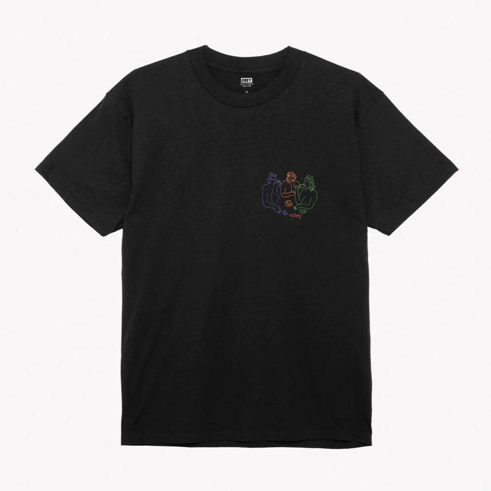 Obey maglietta manica corta da uomo Cup of Tea 165263750 nero