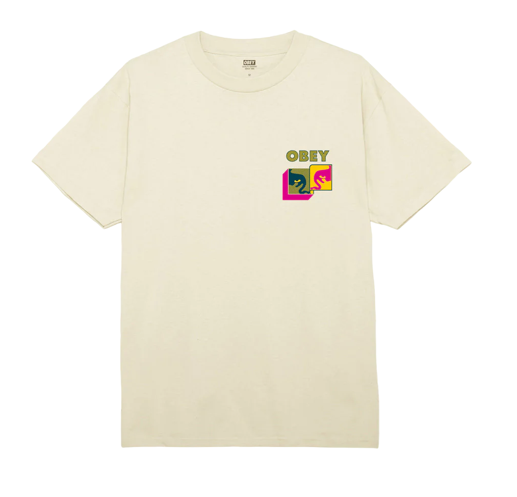 Obey maglietta manica corta da uomo Post Modern 165263778 bianco