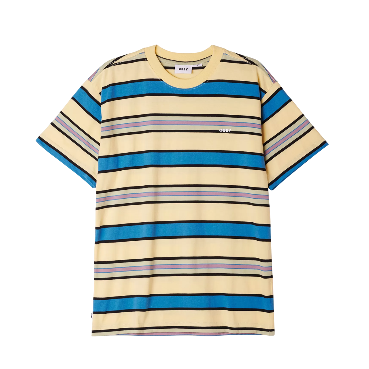 Obey maglietta manica corta da uomo Valencia 131080315 butter multi