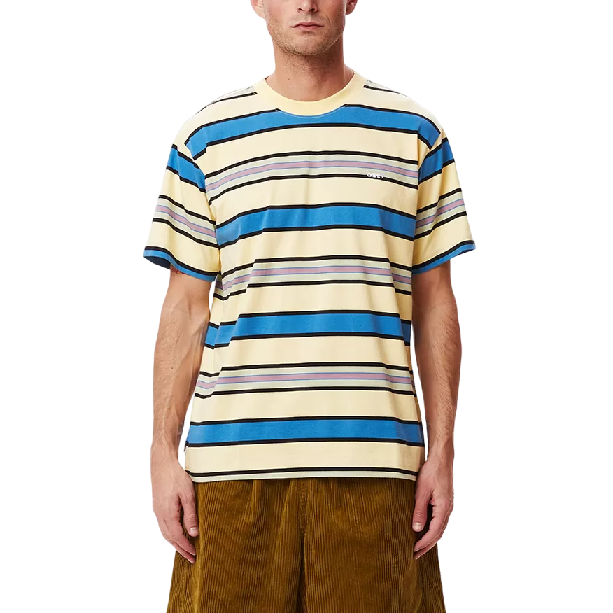 Obey maglietta manica corta da uomo Valencia 131080315 butter multi