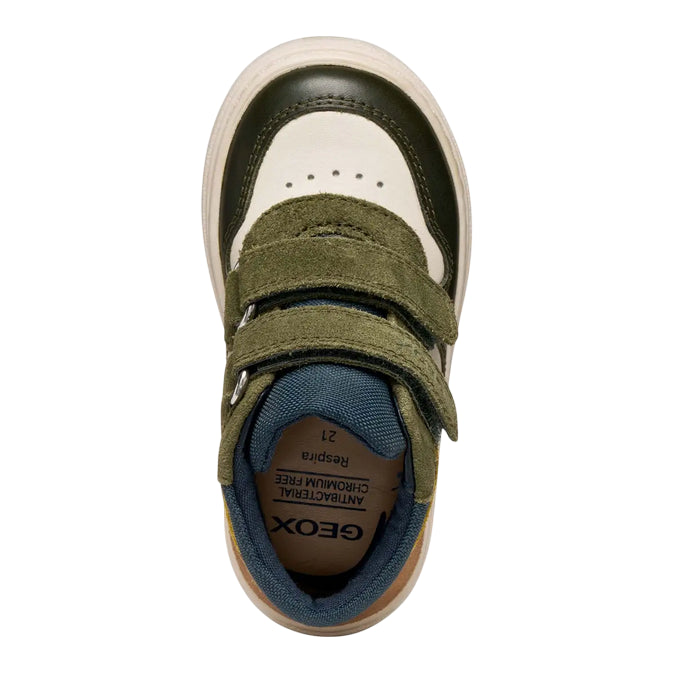 Geox Nashik Sneakers con strappo bimbo B465NA08522C1M3X beige-verde