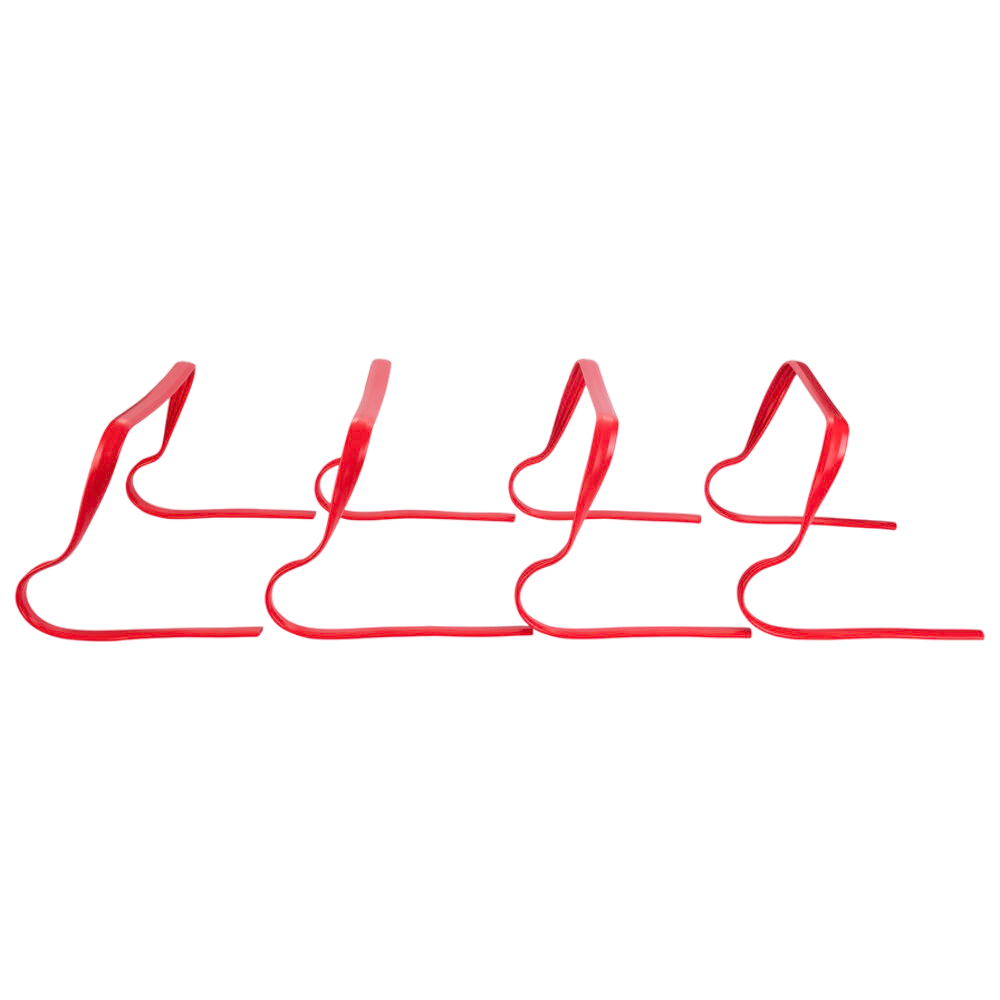 Pure 2Improve Set of 4 21cm Flexible Obstacles P2I361180 red