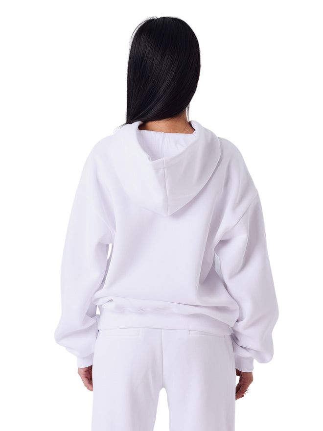 PXP felpa con cappuccio da donna bianco F252047 WSK - comfort e stile sportivo - retro