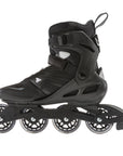 Rollerblade Zetrablade 07958600816 nero-argento, pattino in linea per uomo con scarpetta anatomica, ruote da 80mm e sistema di chiusura combinato per massimo comfort e prestazioni
