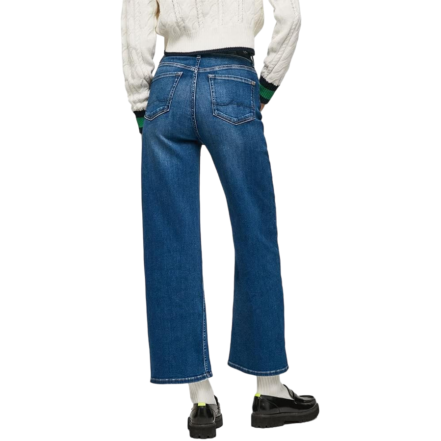 Pepe Jeans Pantalone jeans da donna a vita alta largo Lexa Sky Wide Fit High PL204162CQ58 000 denim