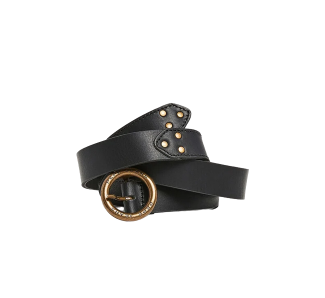 Pepe Jeans cintura da donna in pelle con fibbia tonda Vivyan PL020840 999 nero