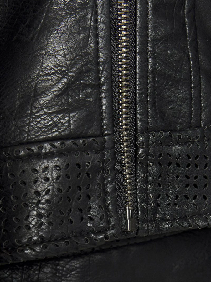 Pepe Jeans Masie eco-leather biker jacket PL402232 black