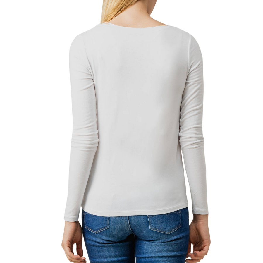 Pepe Jeans Calissa women's long sleeve t-shirt PL504337 802 white