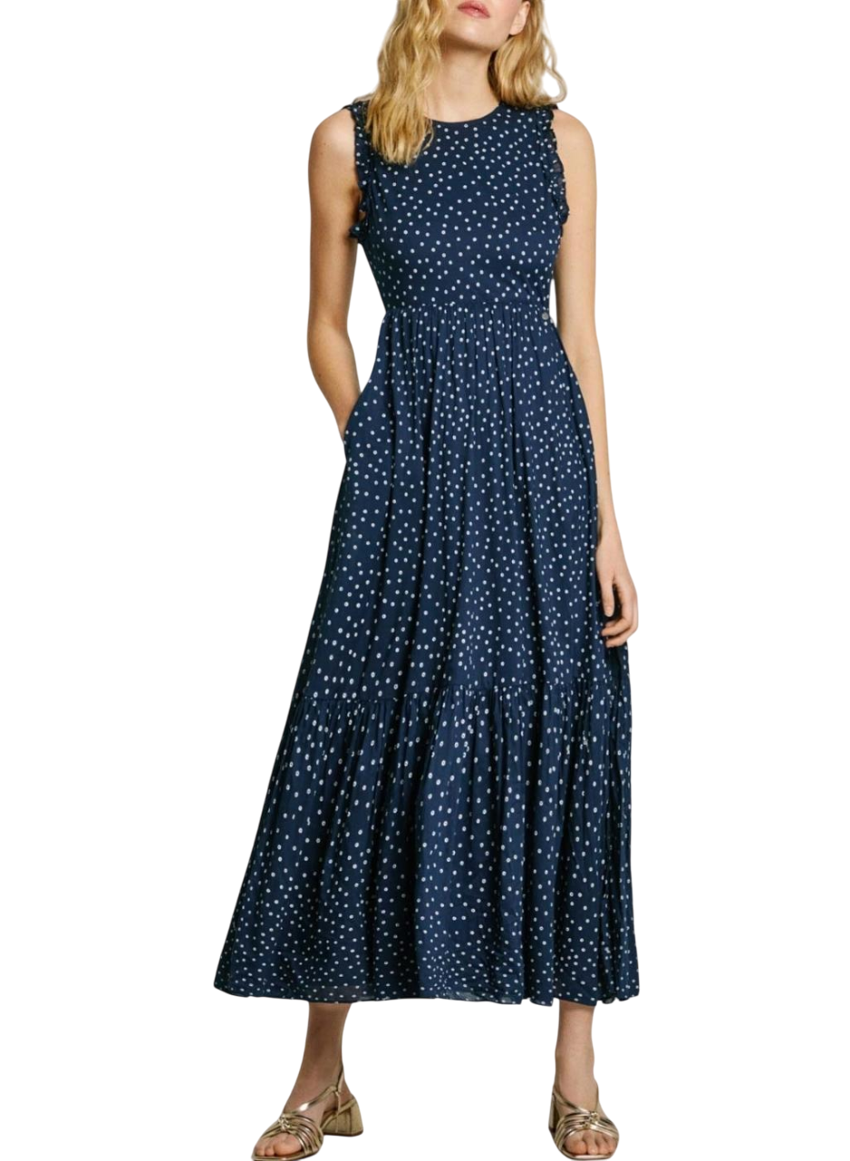 Pepe Jeans vestito lungo da donna Deborah PL953666 588 blu
