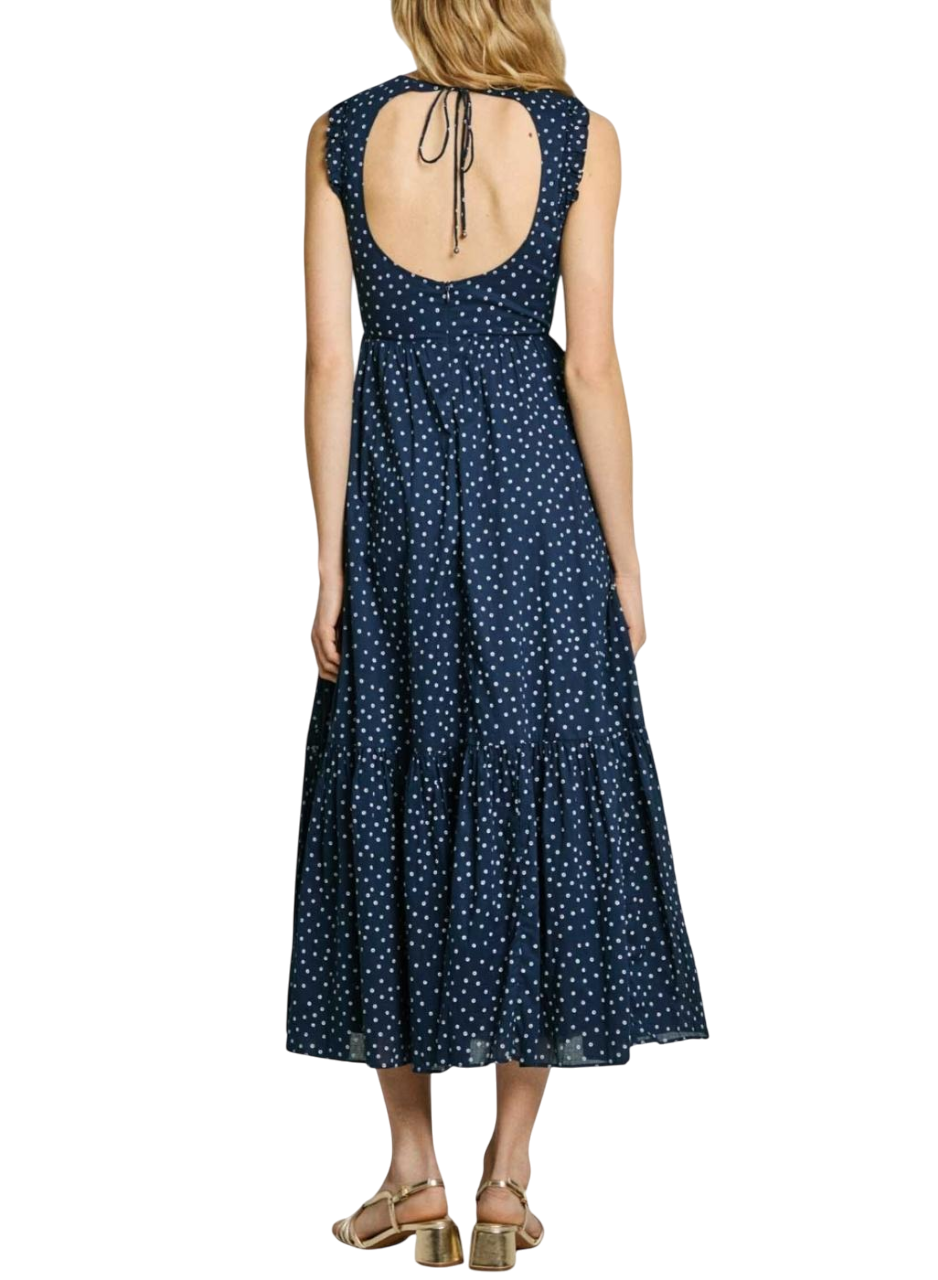 Pepe Jeans vestito lungo da donna Deborah PL953666 588 blu1