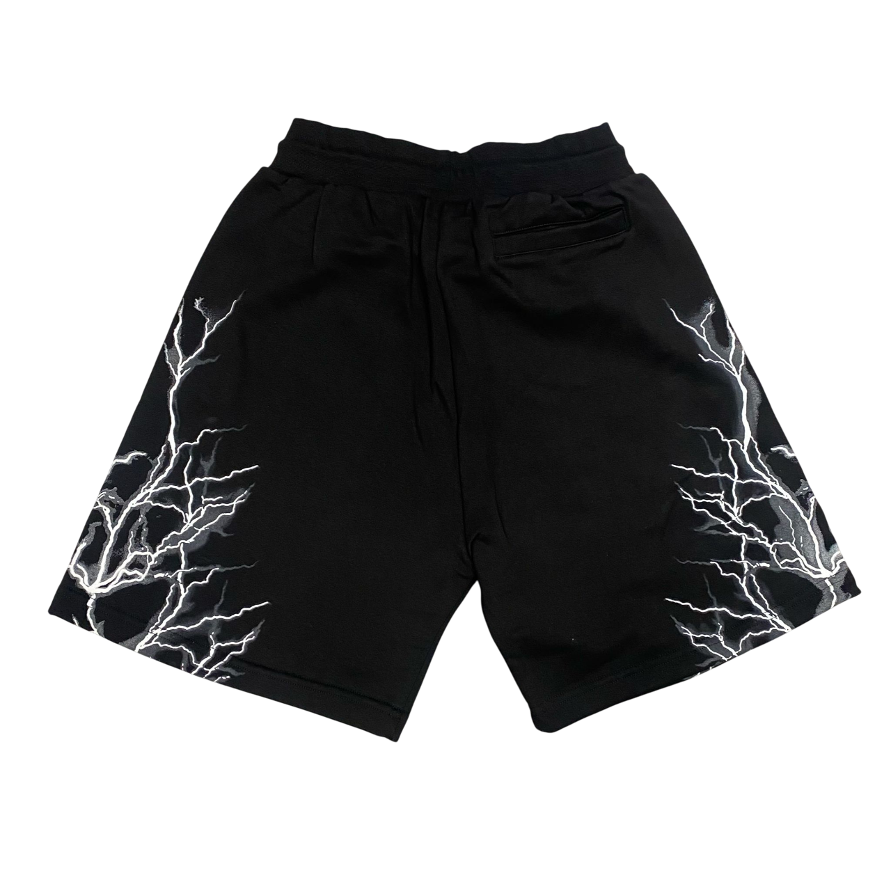 Phobia pantaloncino sportivo da uomo PH00930 nero con fulmini bianchi