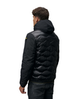 Piumino Blauer Albert nero da uomo modello 24WBLUC08034-006355 con imbottitura mista piuma-poliestere, nylon idrorepellente e design a onde - posteriore