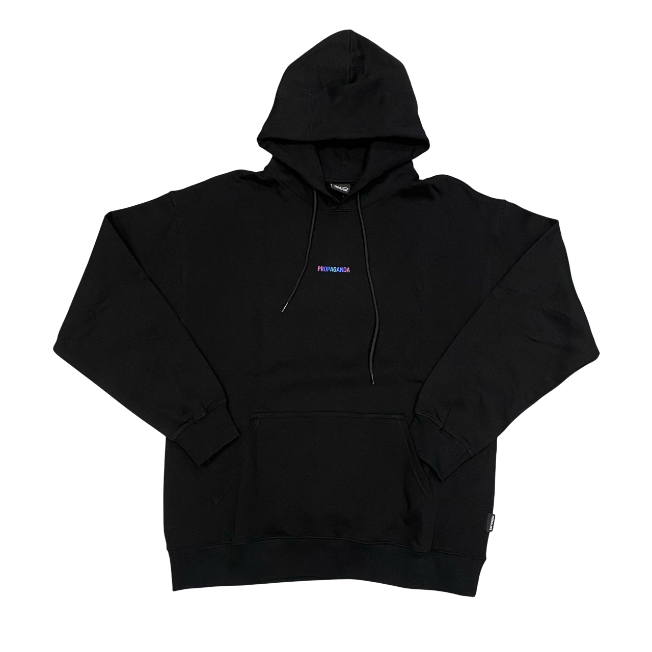 Propaganda felpa con cappuccio Ribs Gradient 313-01 nero