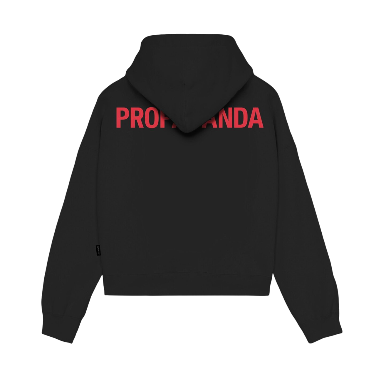 Propaganda felpa con cappuccio corta da donna Logo 24FWPRFE933-01 nero