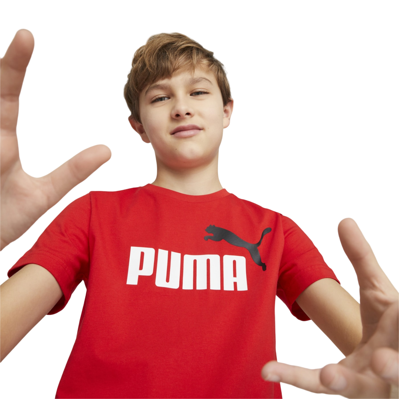 Puma Completino da ragazzo maglietta e pantaloncino in jersey 847310-21 rosso