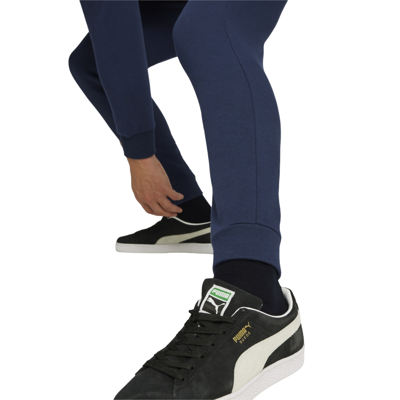 Puma Tuta da uomo in cotone garzato Clean Sweat Suit TR 585840-14 blu
