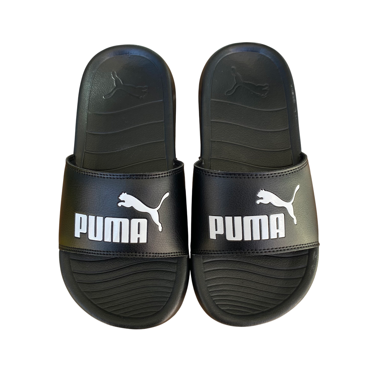 Puma ciabatta da bambino da mare piscina Popcat 20 PS 372313-01 nero-bianco