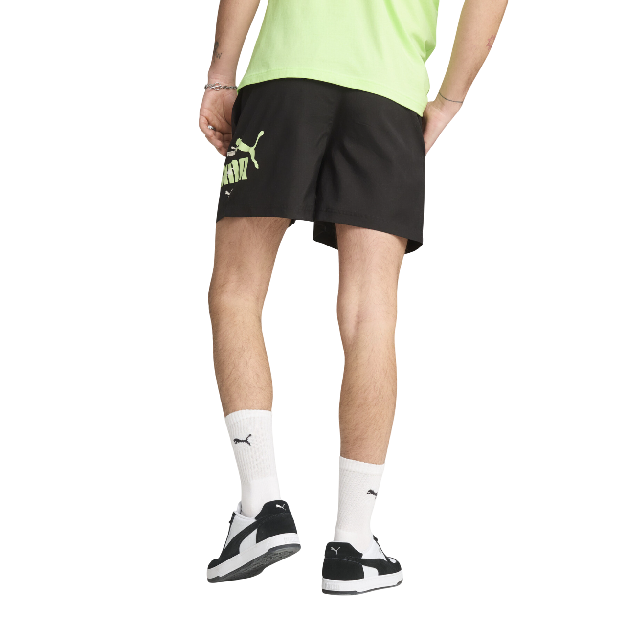 Puma pantaloncino da mare da uomo Woven 684672-01 nero posteriore