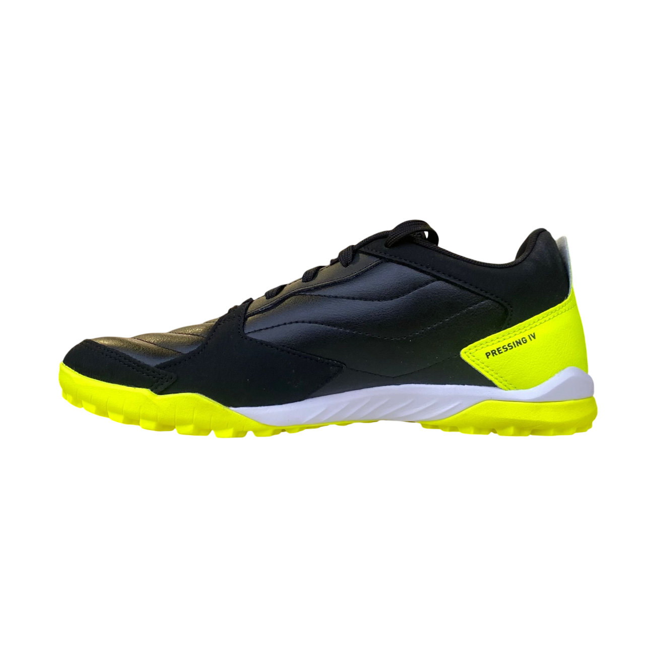 Puma scarpa da calcetto da uomo Pressing IV TT 107860-05 nero-bianco-giallo