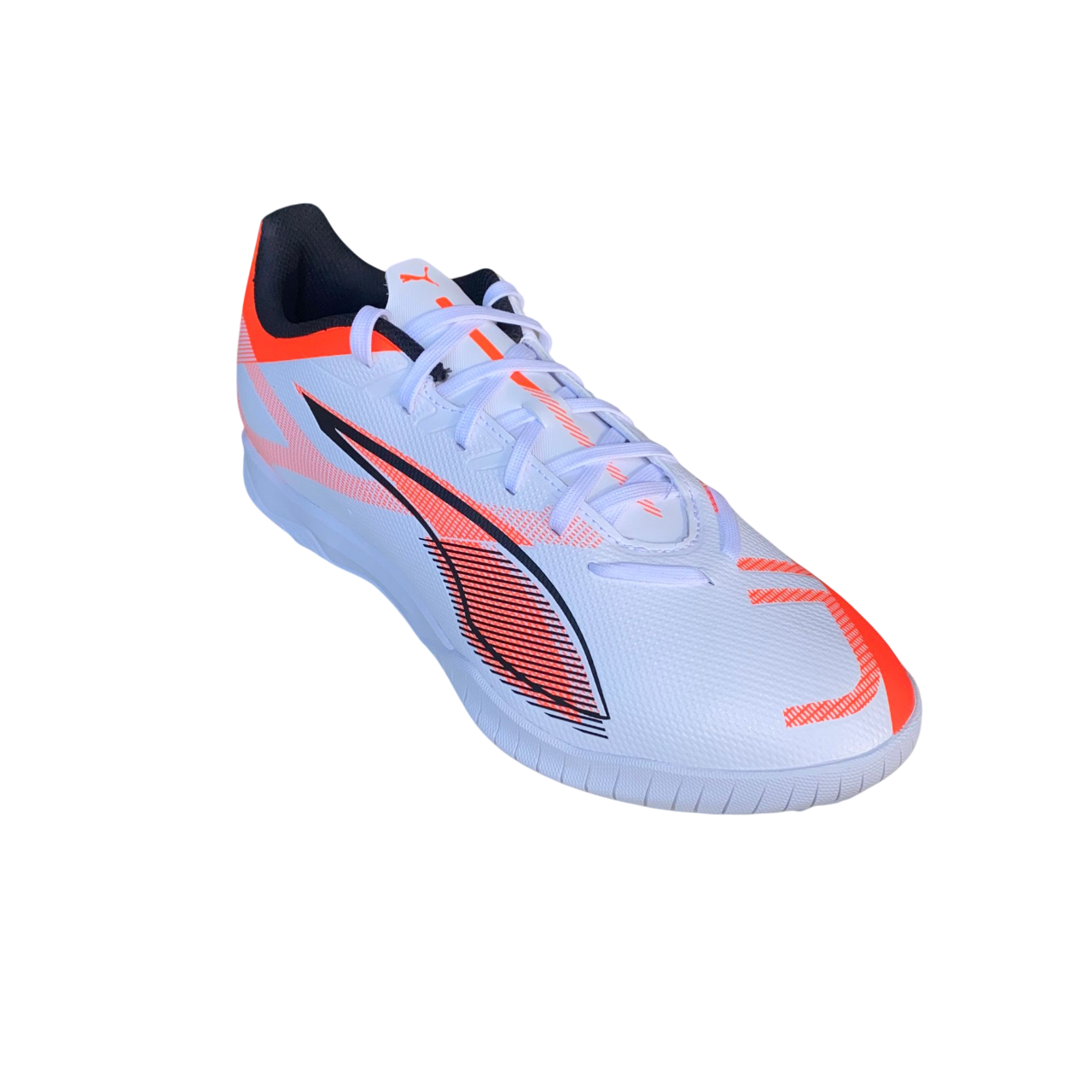 Puma scarpa da calcetto da uomo Ultra 5 Play TT 108331-01 bianco-nero-rosso brillante