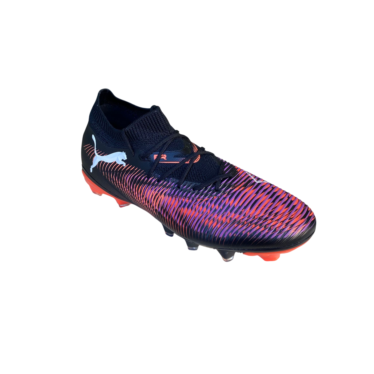 Puma scarpa da calcio Future 8 Match FG/AG 108140-01 nero-bianco-rosso brillante