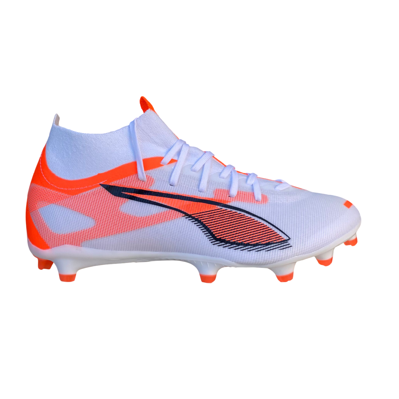 Puma scarpa da calcio da uomo Ultra 6 Match+ FG/AG 108162_01 bianco_nero_rosso brillante