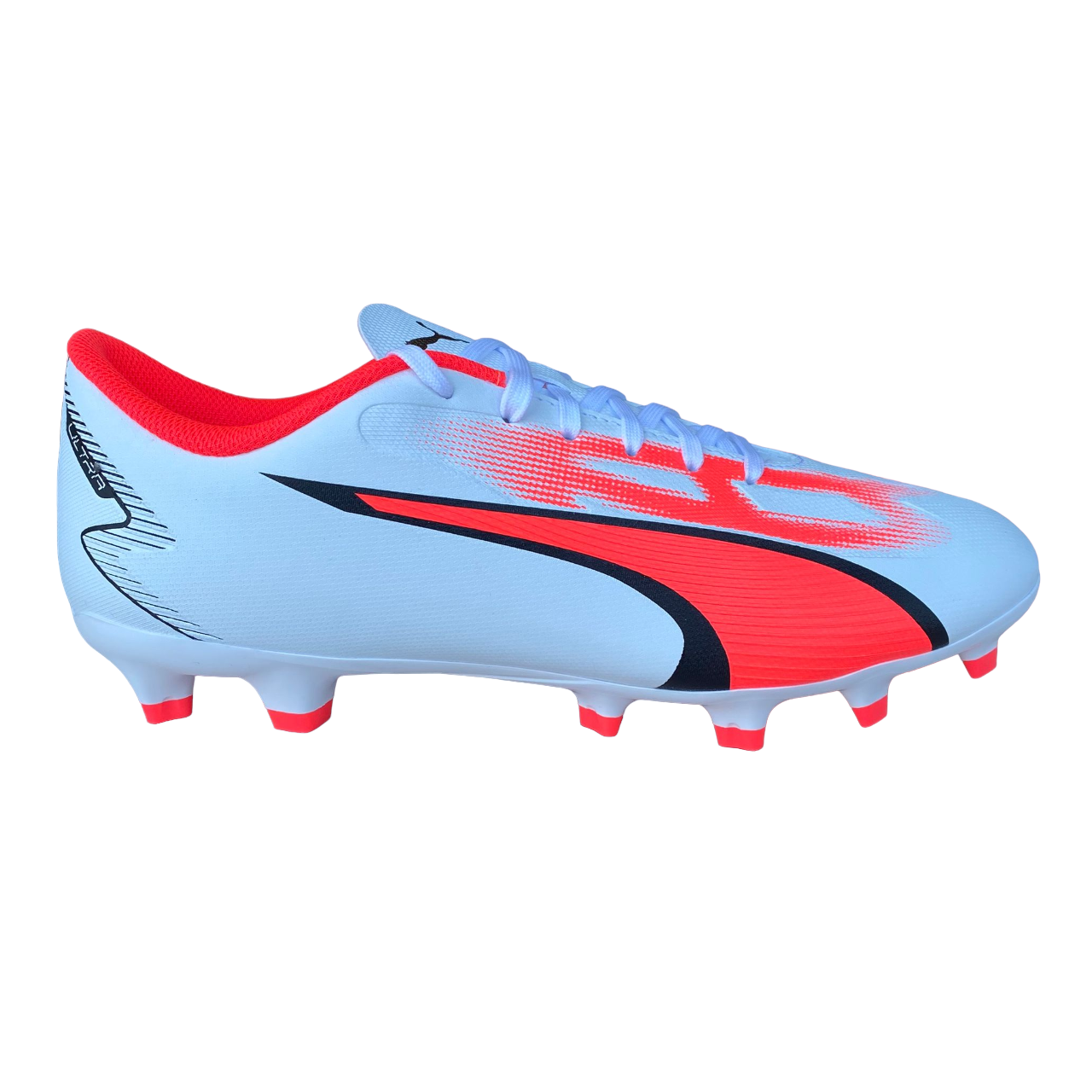 Puma scarpa da calcio da uomo Ultra Play FG/AG 107423-01 bianco-nero-orchidea