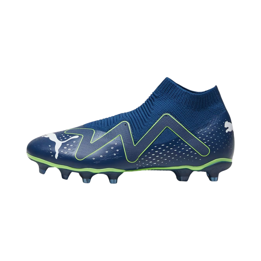 Puma scarpa da calcio senza laccio da uomo Future Match+ LL FG/AG 107366 03 blu persia-bianco-verde