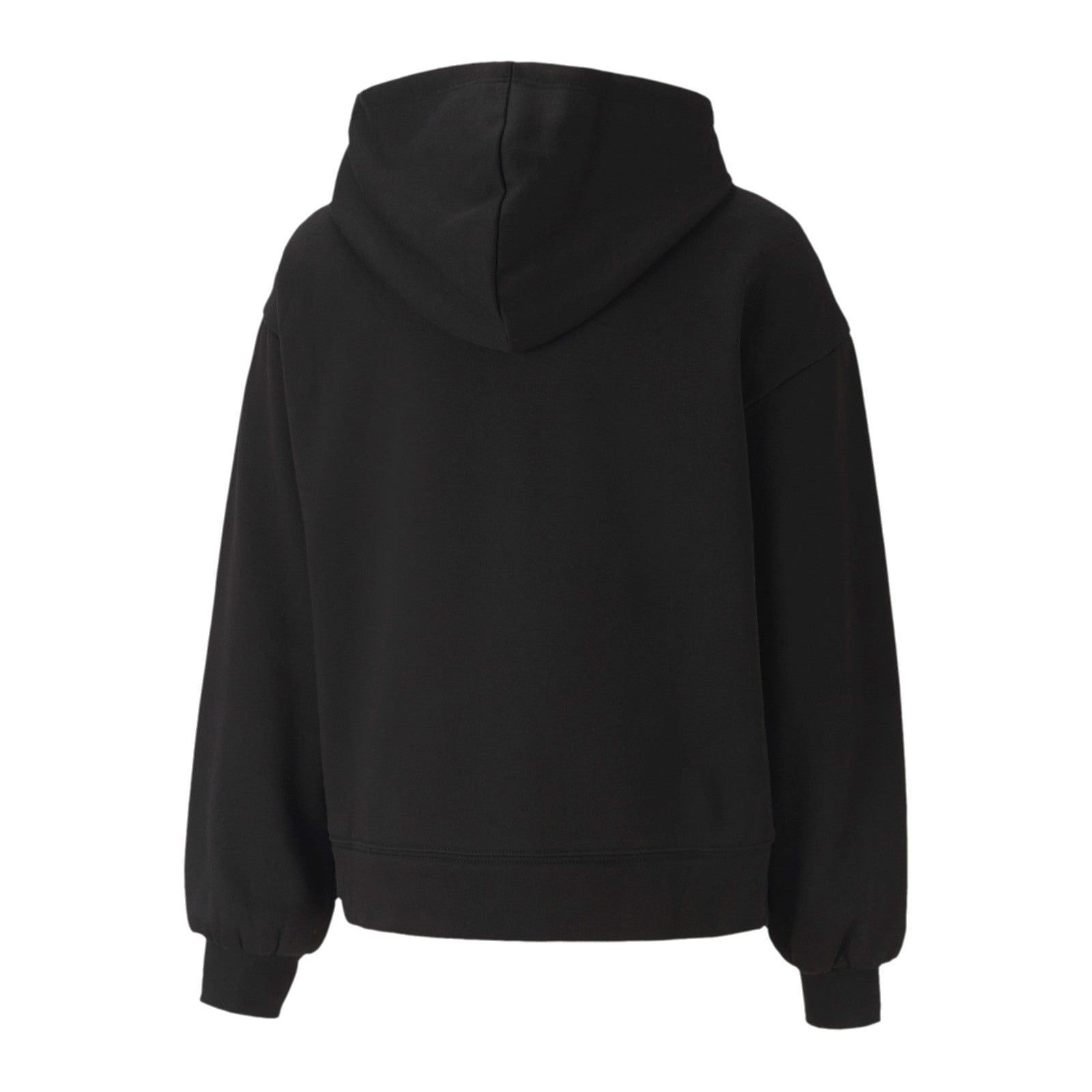 Puma felpa con cappuccio da ragazza con stampa argento Alpha 583303 01 nero