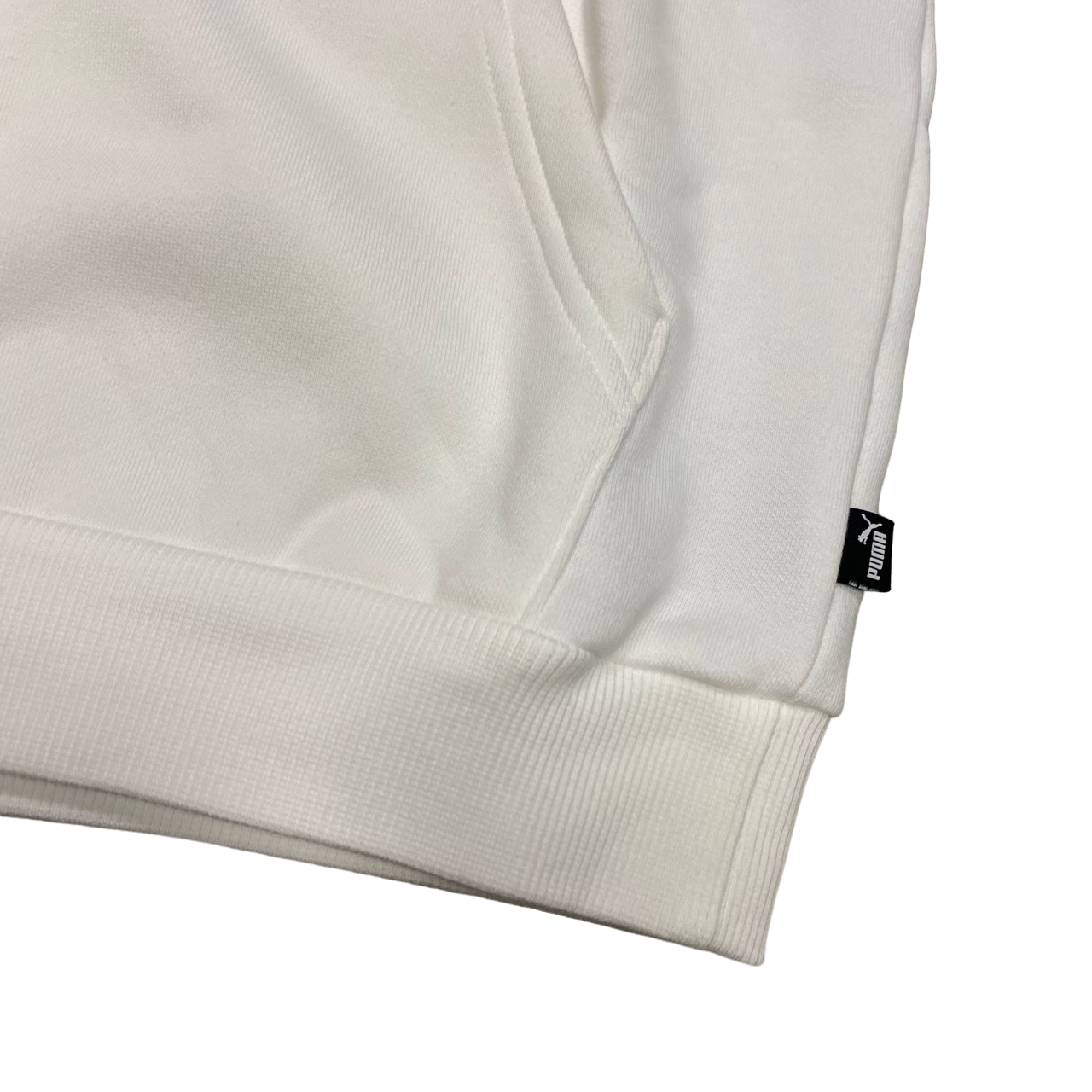 Puma felpa con cappuccio da ragazzi Logo Cat 683809-02 bianco