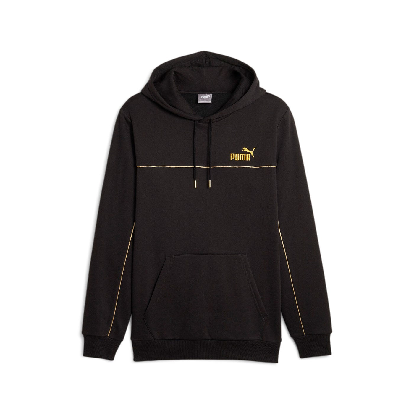 Puma felpa con cappuccio da uomo Ess+ minimal Gold 680013-01 nero