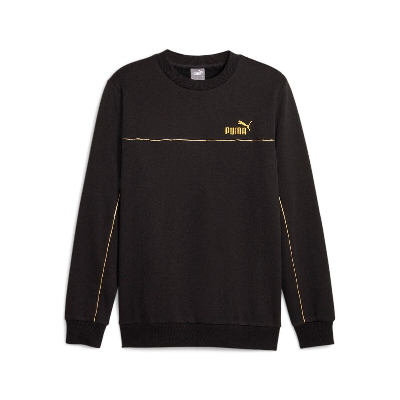 Puma felpa girocollo da uomo ESS Minimal gold 680014 01 nero