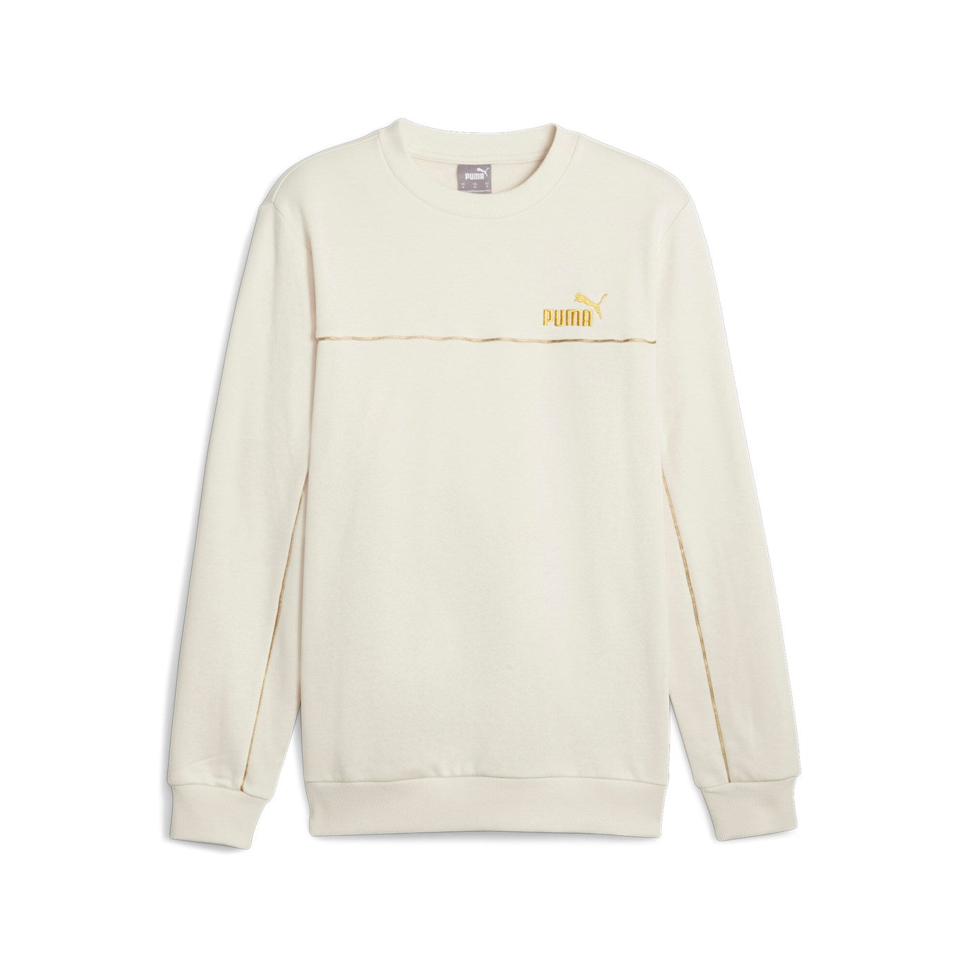 Puma felpa girocollo da uomo ESS Minimal gold 680014 87 beige chiaro