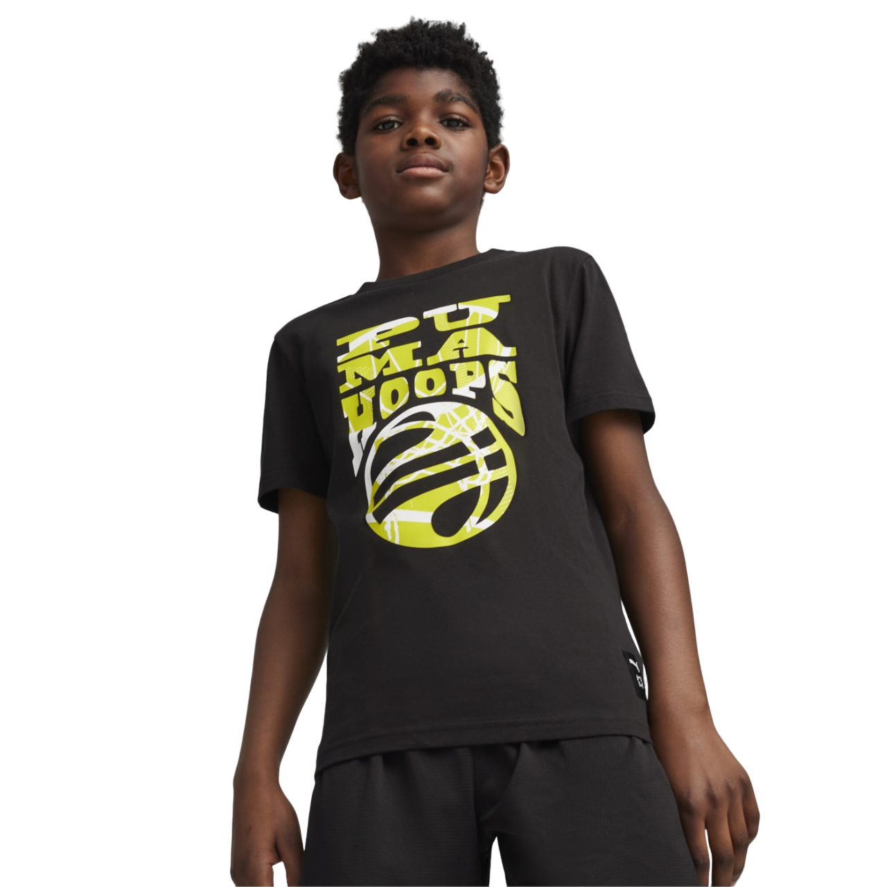Puma maglietta manica corta da bambino Basketball Blueprint 679282 01 nero