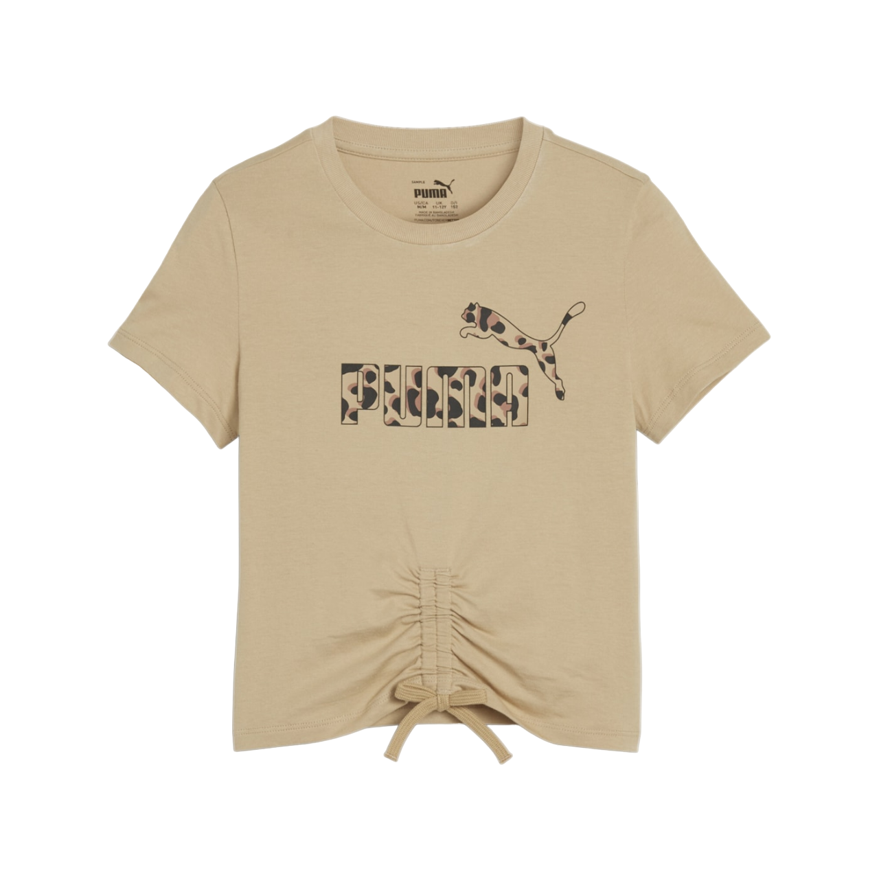 Puma short sleeve t-shirt for girls Ess+ Animal 679417-83 dove grey
