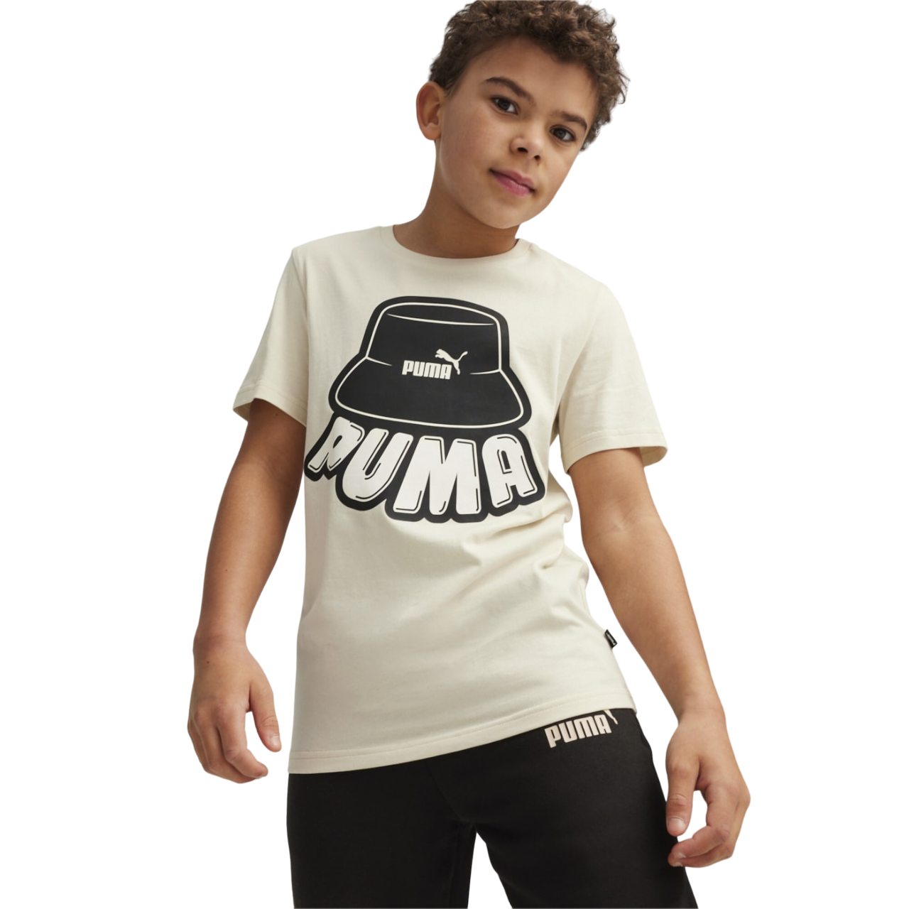 Puma maglietta manica corta da ragazzo Ess Mid 90s 679720-86 neve alpina