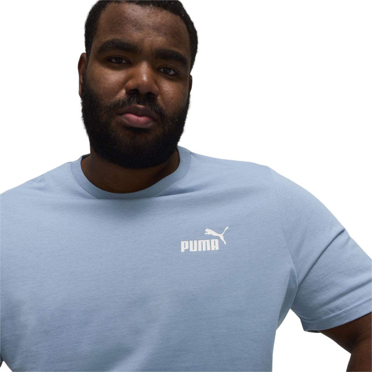 Puma men's short sleeve t-shirt ESS+ 847382 20 light blue