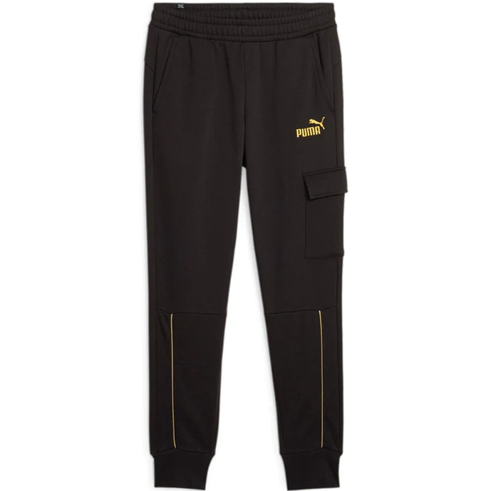 Puma pantalone sportivo da uomo ESS Minimal Gold 680015 01 nero