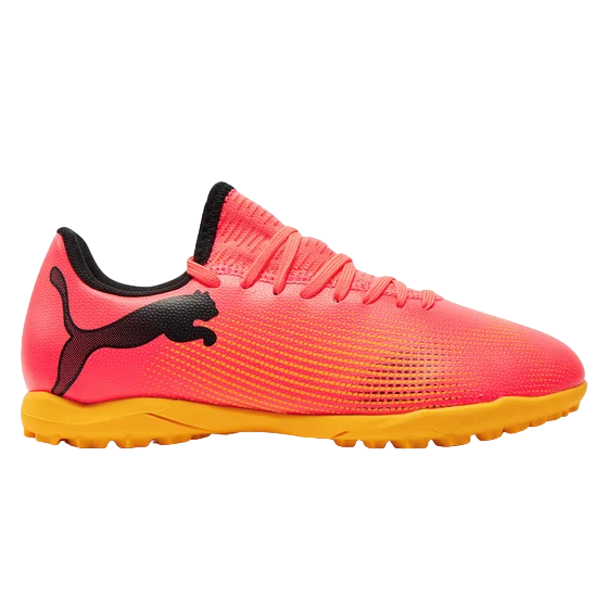 Puma scarpa da calcetto ra ragazzi Future 7 Play 107737-03 arancio tramonto-nero