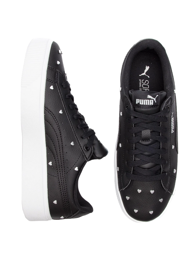 Puma Vikky Stacked Studs women's sneakers shoe 369636 01 black